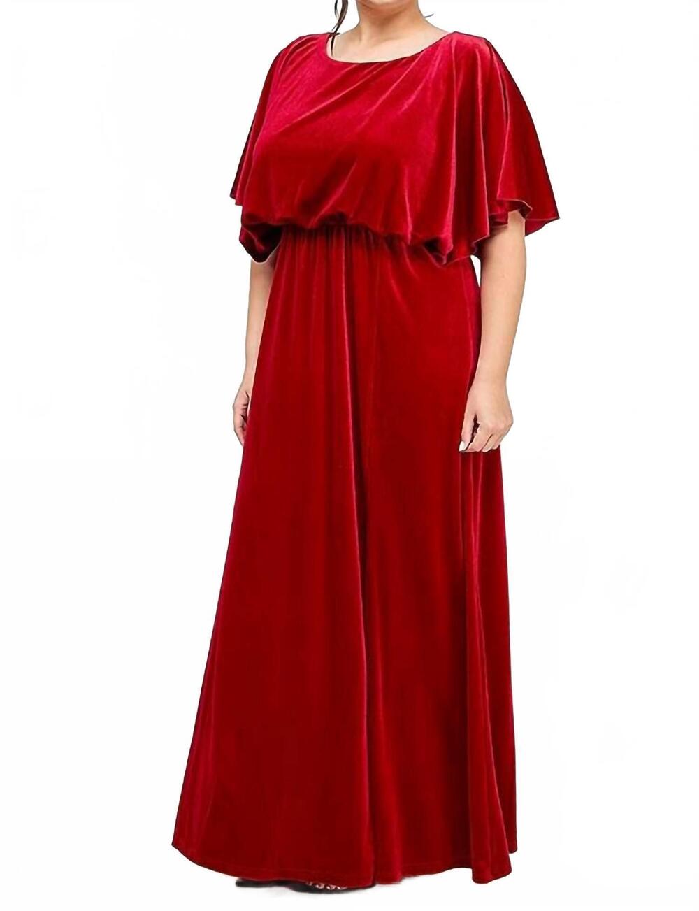 NEW SEE AND BE SEEN women's radiance gown in red